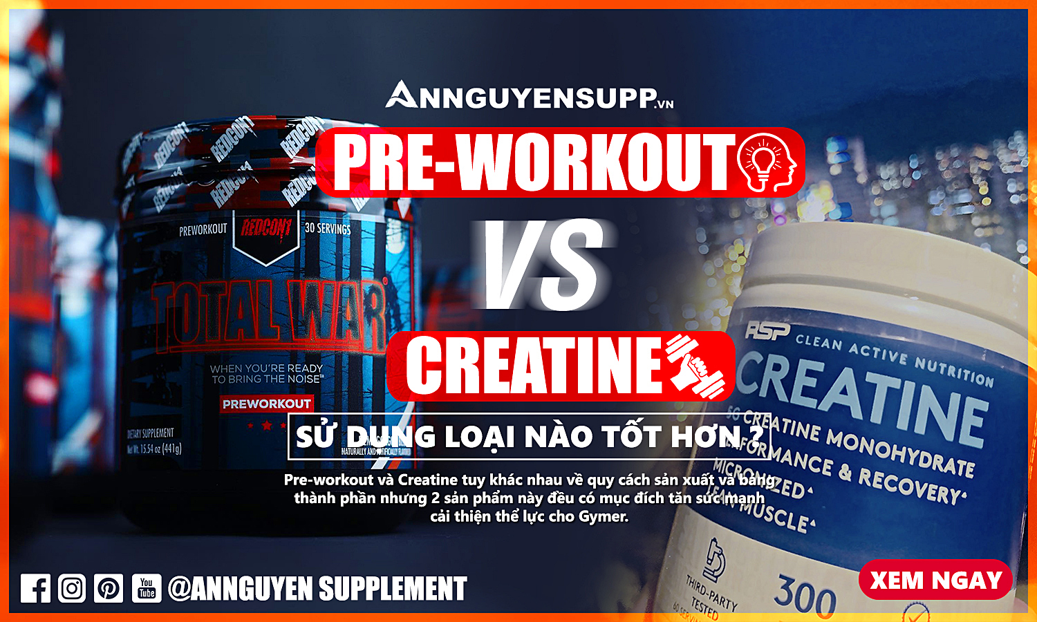 PreWorkout là gì ? Creatine Là gì ? PreWorkout và Creatine sử dụng